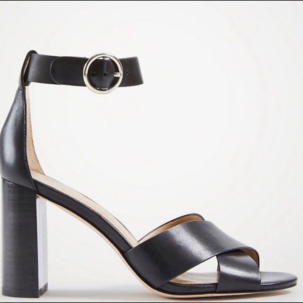 New in box Ann Taylor block- heeled sandals.